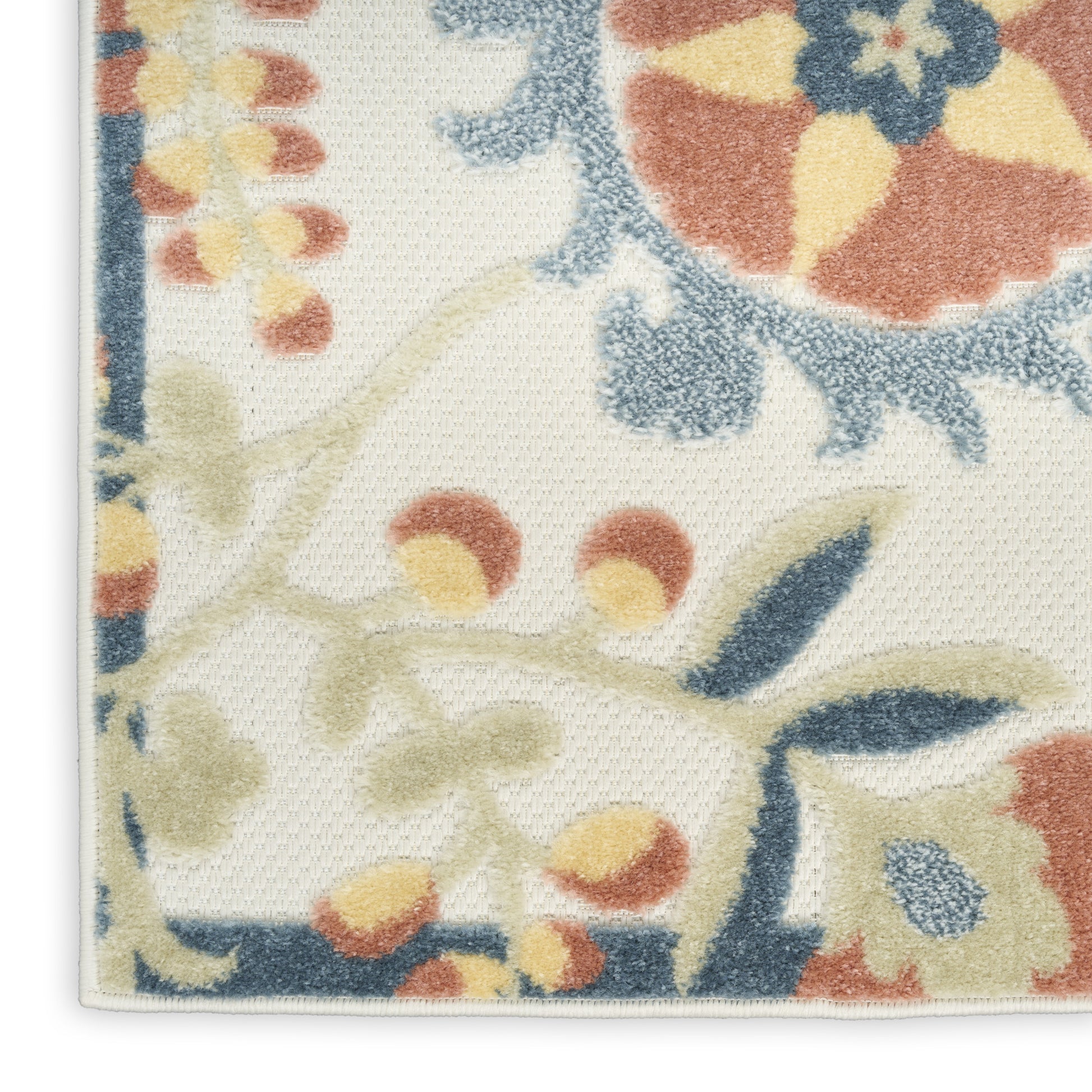 Nourison Home Aloha  Grey Multicolor  Contemporary