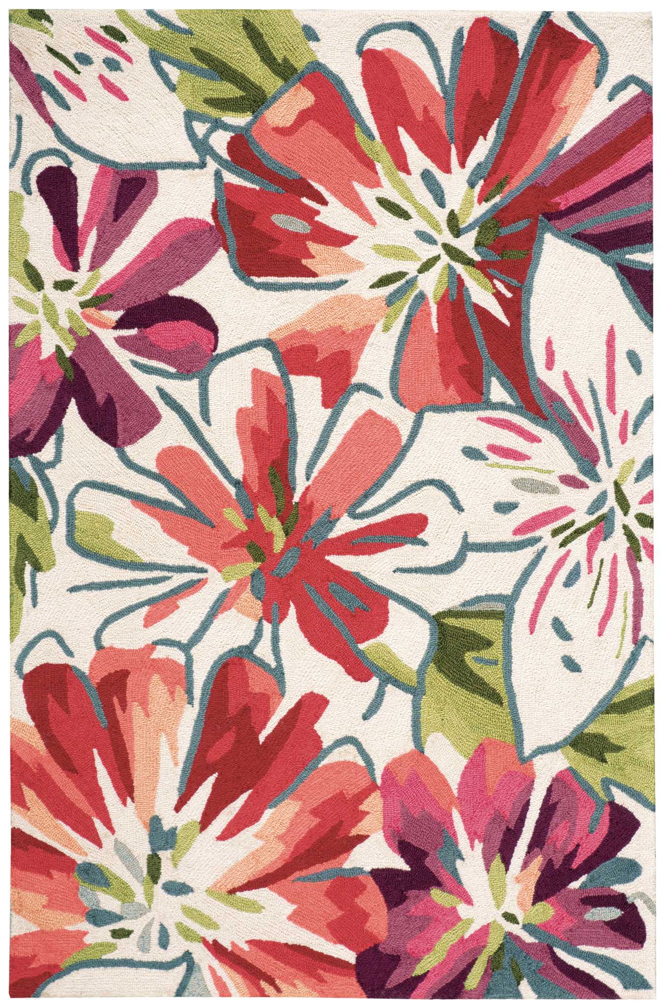 Nourison Home Fantasy FA16 Ivory Contemporary Hooked Rug