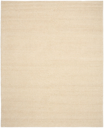 DKNY Pure Rows ROW01 Ivory Beige Contemporary Handmade Rug