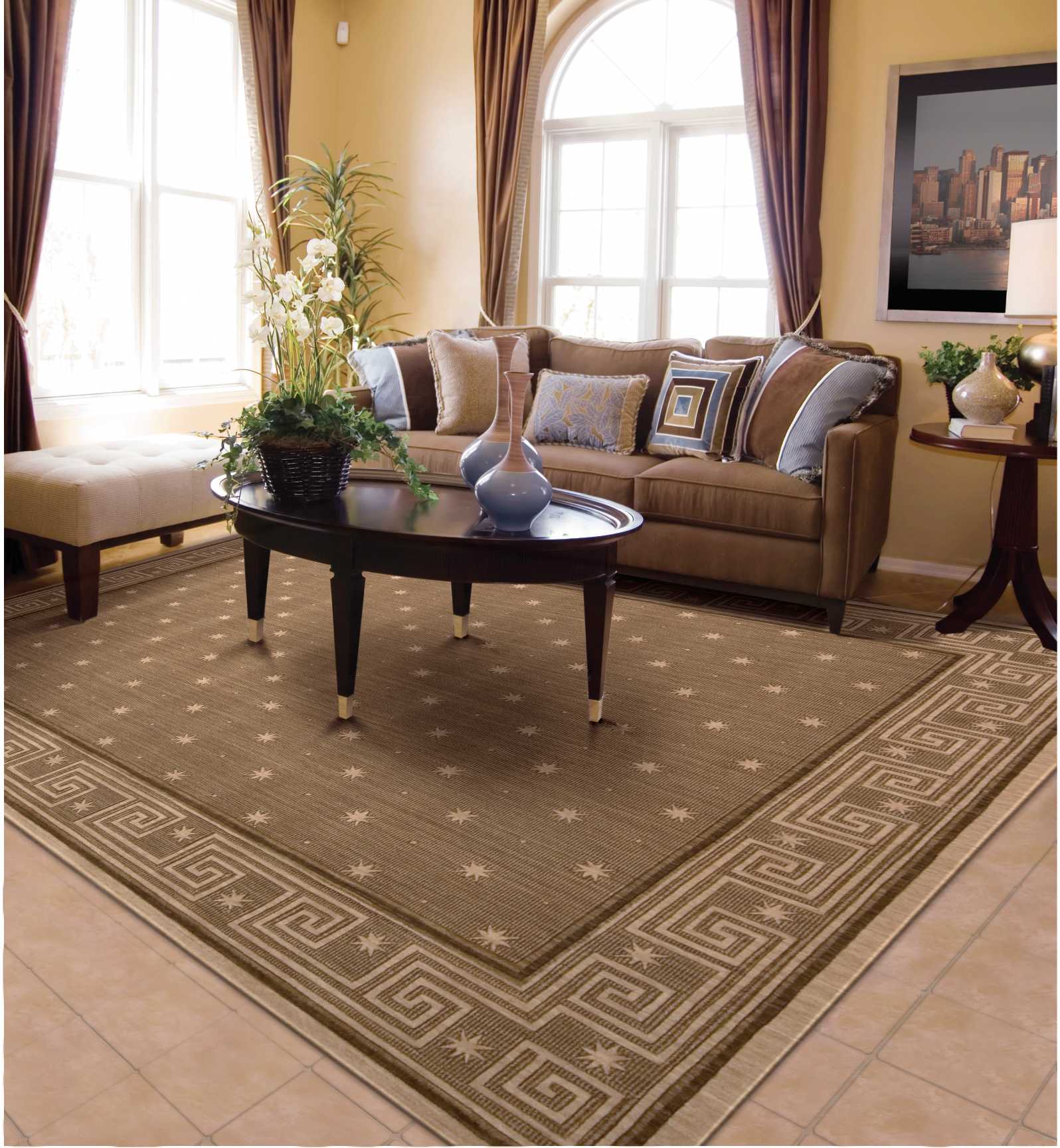 Nourison Home Cosmopolitan  Chestnut  Traditional