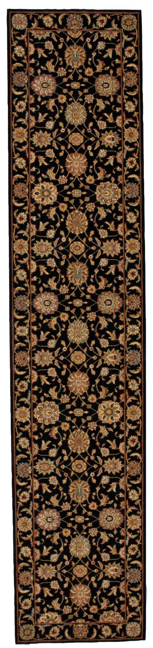 Nourison Home Living Treasures LI05 Black Traditional Loom-woven Rug