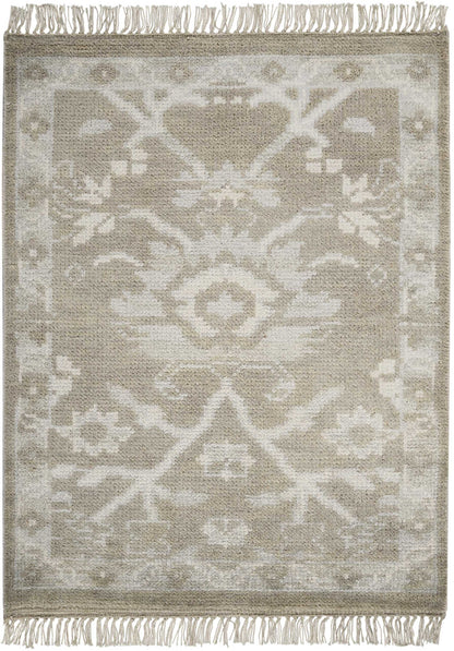 Nourison Home Elan ELN05 Grey Traditional Knotted Rug