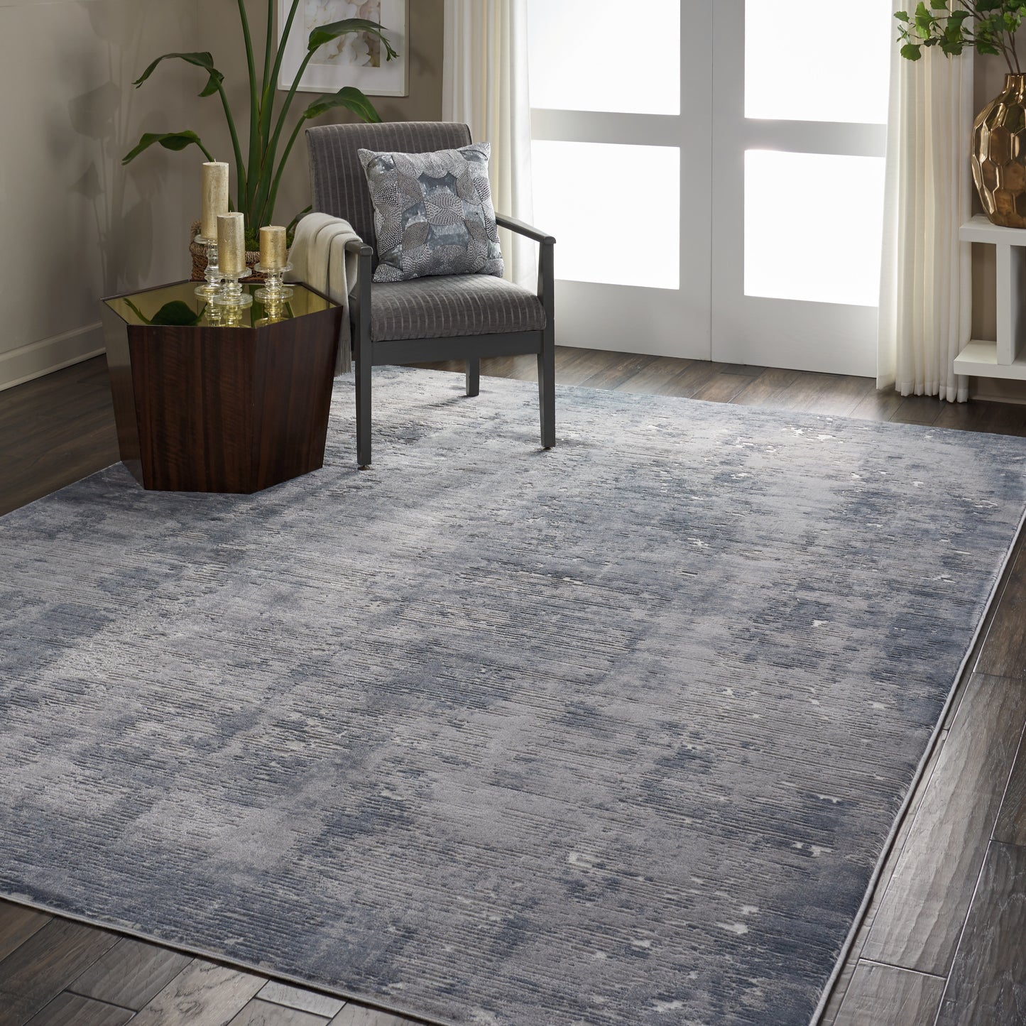 Nourison Home Rustic Textures  Grey  Contemporary
