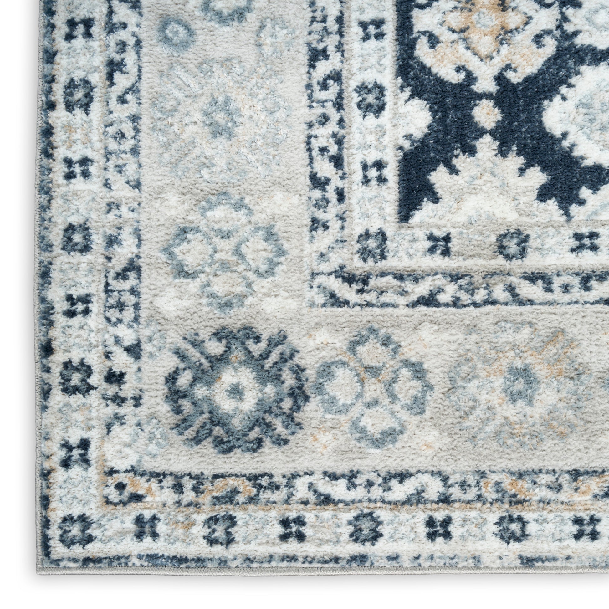 Nourison Home Dekor  Grey Navy  Traditional