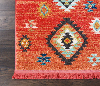 Nourison Home South Western  Red  Transitional