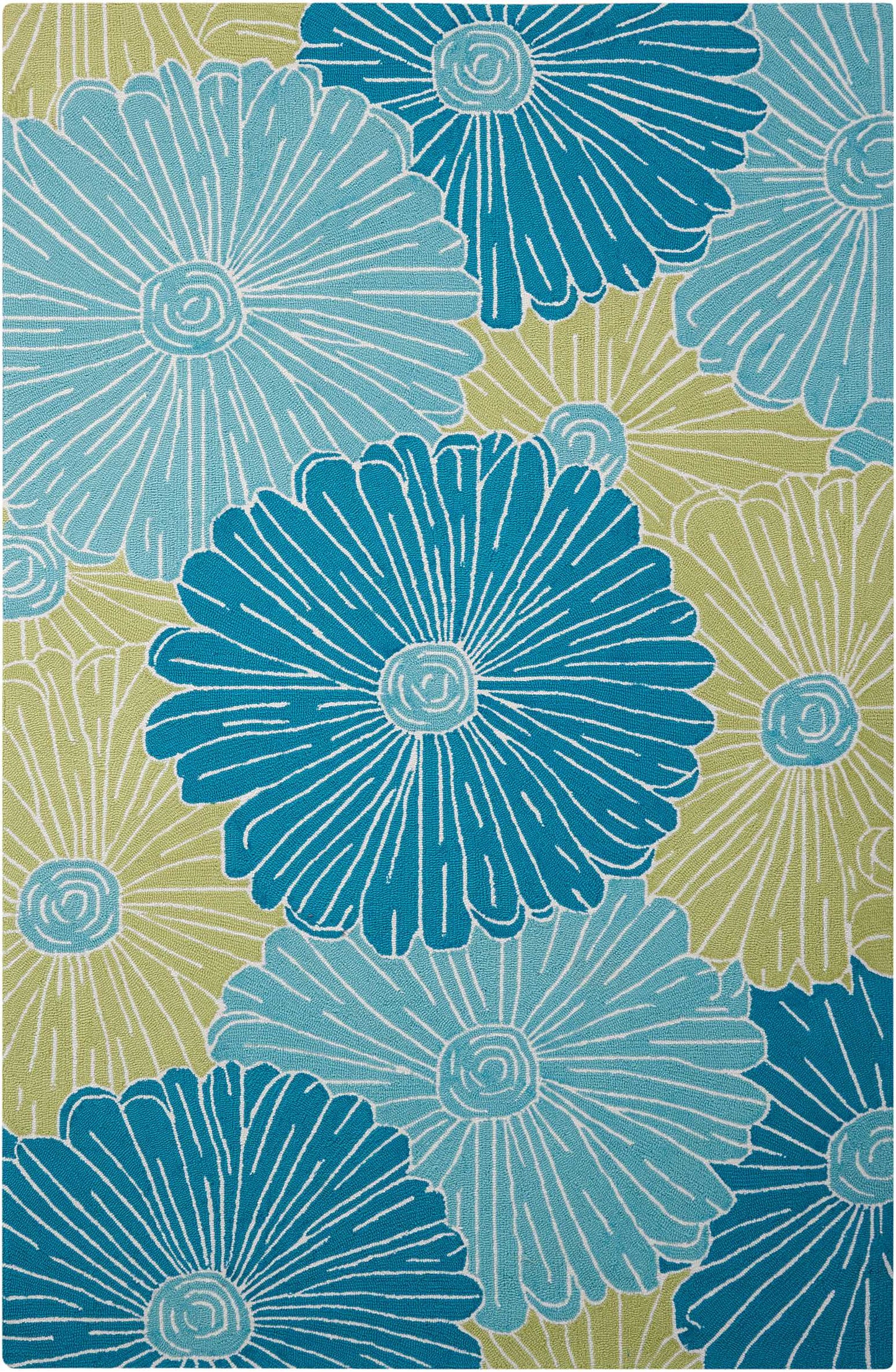 Nourison Home Fantasy FA25 Seafoam Contemporary Hooked Rug