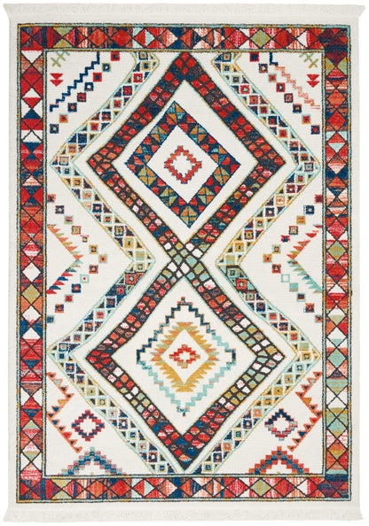 Nourison Home South Western NAV02 White Transitional Power-loomed Rug