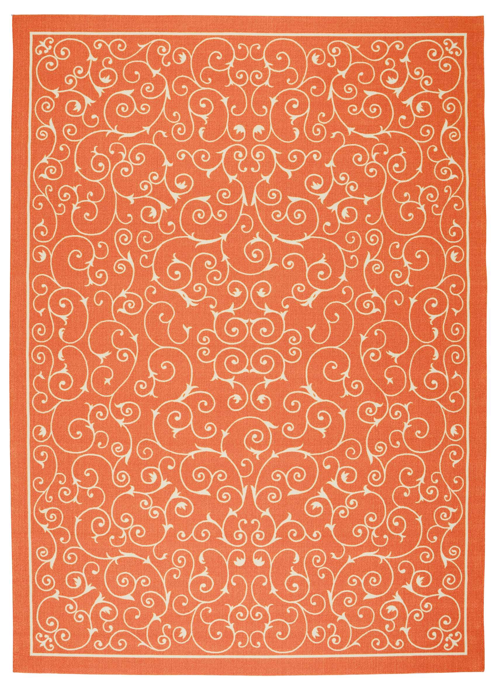 Nourison Home Home & Garden  Orange  Transitional