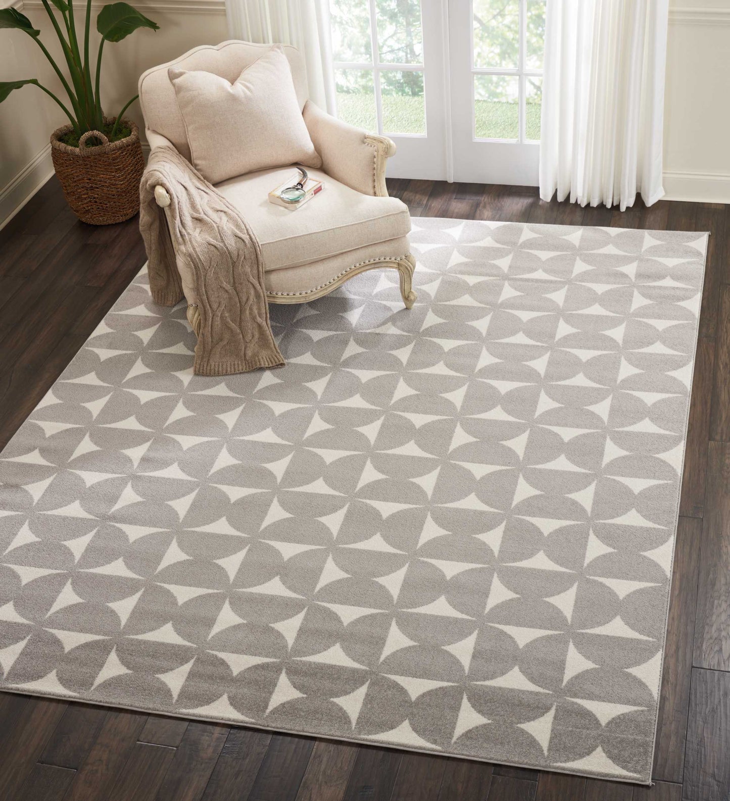 Nourison Home Harper  Grey  Contemporary