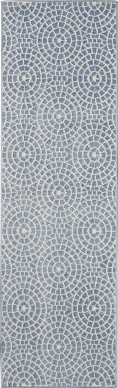 Nourison Home Urban Chic URC04 Light Blue Contemporary Power-loomed Rug