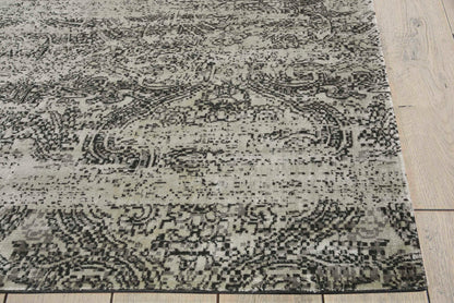 Nourison Home Luminance  Ivory Black  Transitional