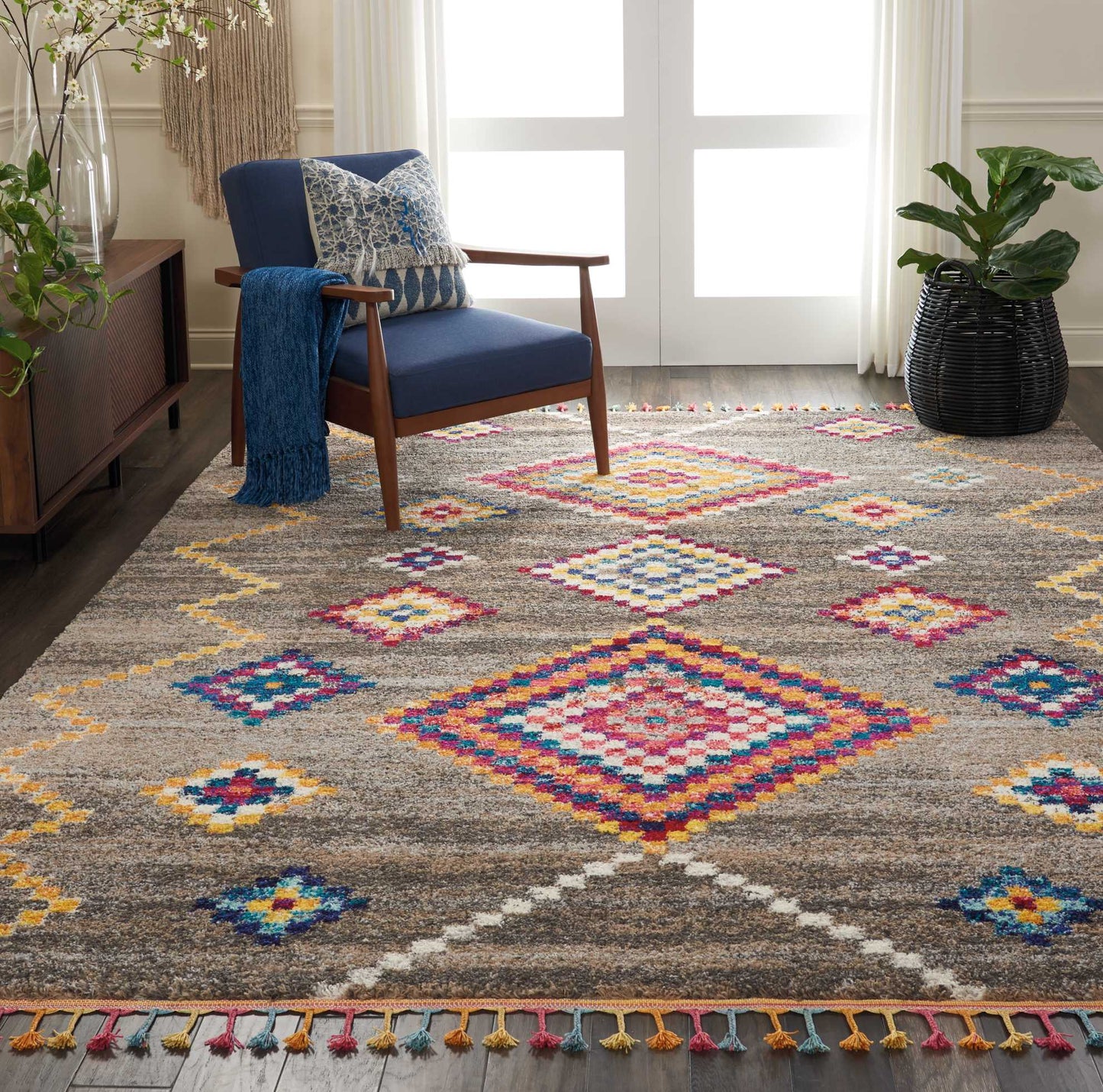 Nourison Home Nomad  Grey  Transitional
