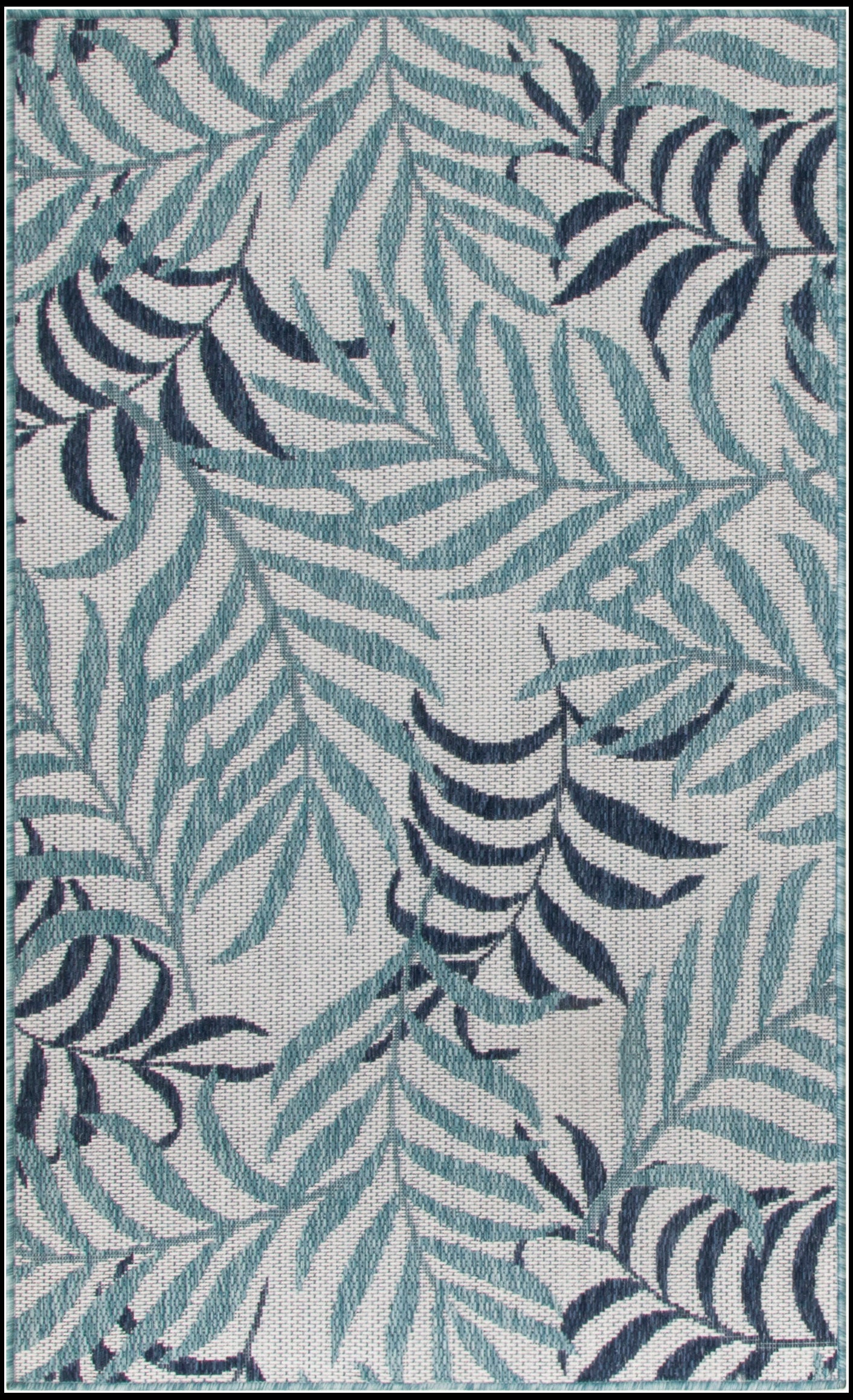 Nourison Home Garden Oasis GOA01 Blue Contemporary Power-loomed Rug