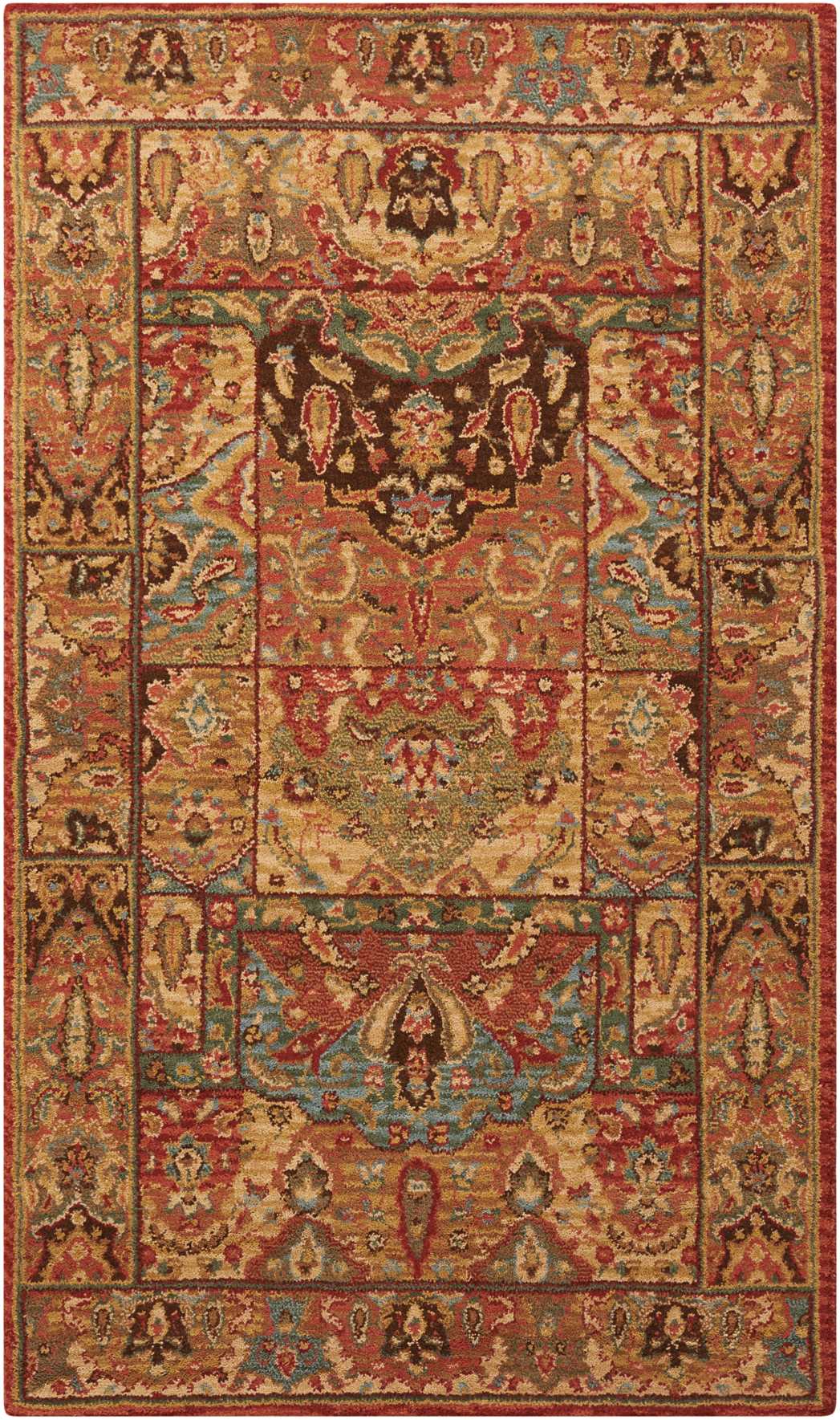 Nourison Home Living Treasures LI02 Multicolor Traditional Loom-woven Rug
