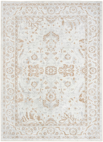 Nourison Home Astra Machine Washable ASW20 Grey Traditional Power-loomed Rug