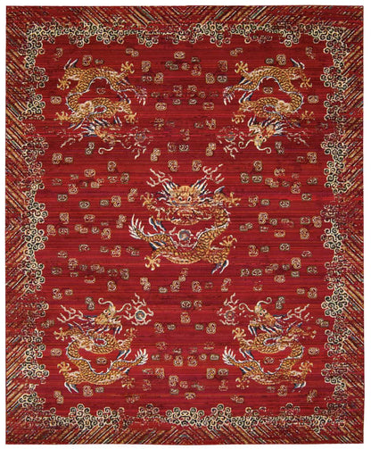 Barclay Butera Dynasty DYN04 Oxblood Traditional Loom-woven Rug