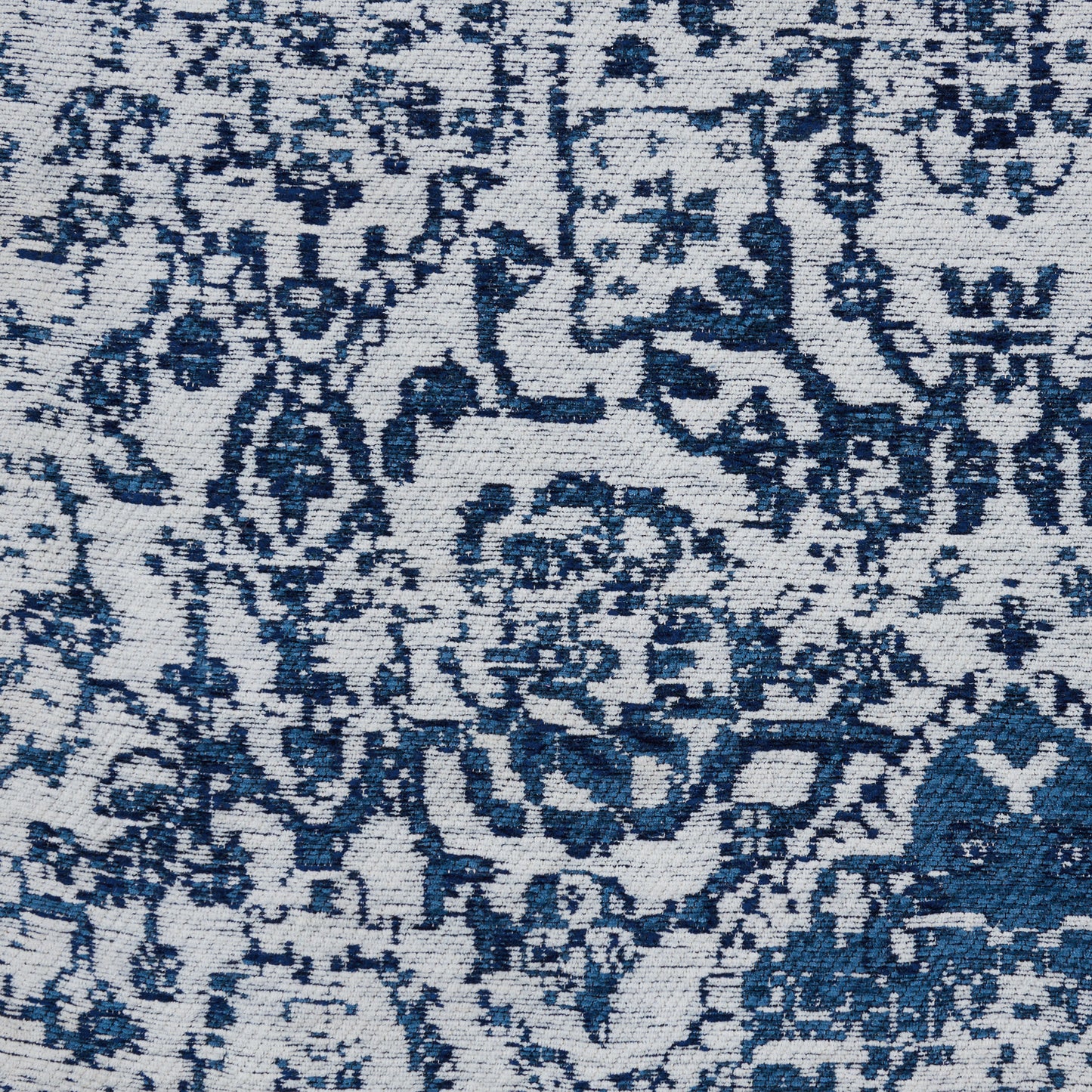 Nourison Home Damask  Ivory Navy  Transitional