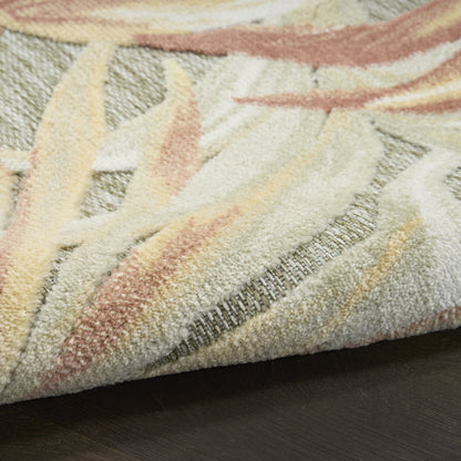Nourison Home Aloha  Sage Rose  Contemporary
