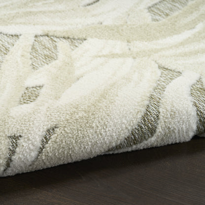 Nourison Home Aloha  Ivory Sage  Contemporary