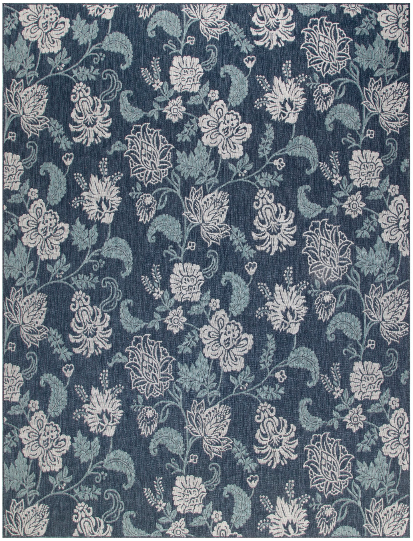 Nourison Home Garden Oasis GOA03 Navy Contemporary Power-loomed Rug