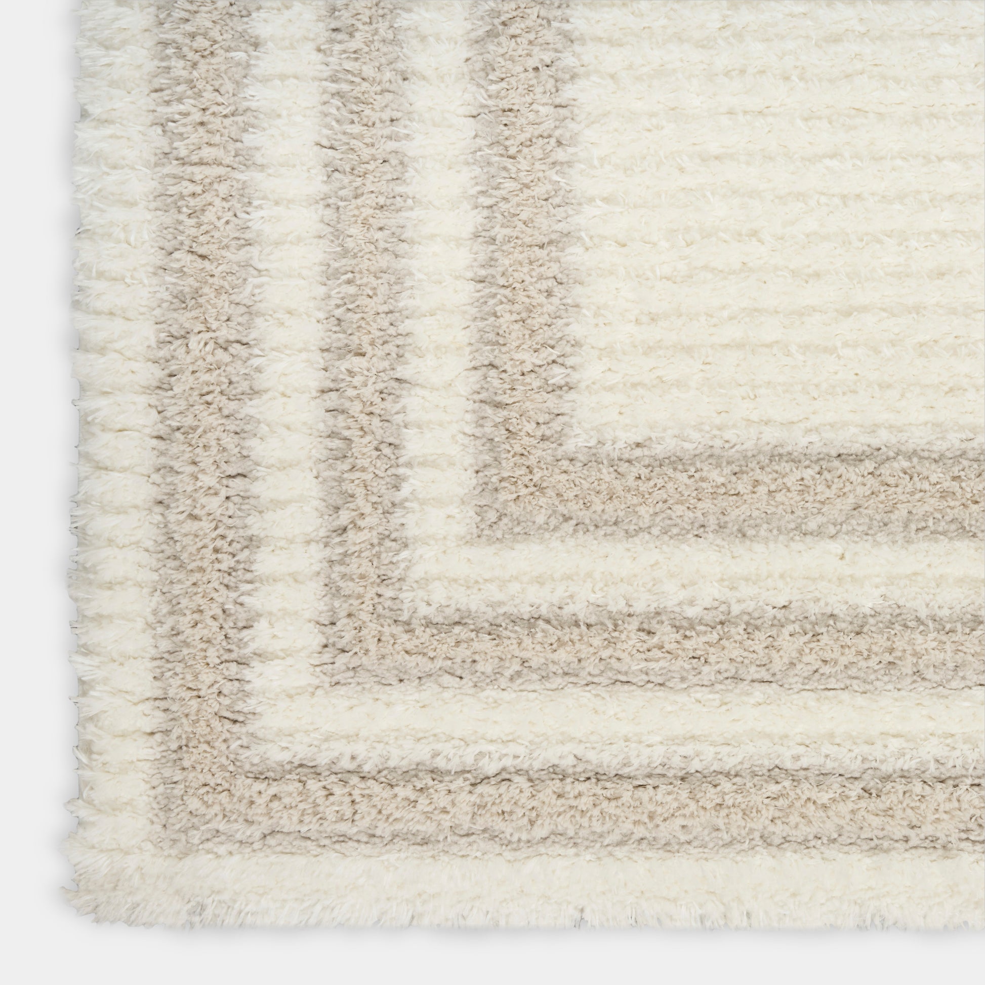 Nourison Home Pacific Shag  Ivory Beige  Contemporary