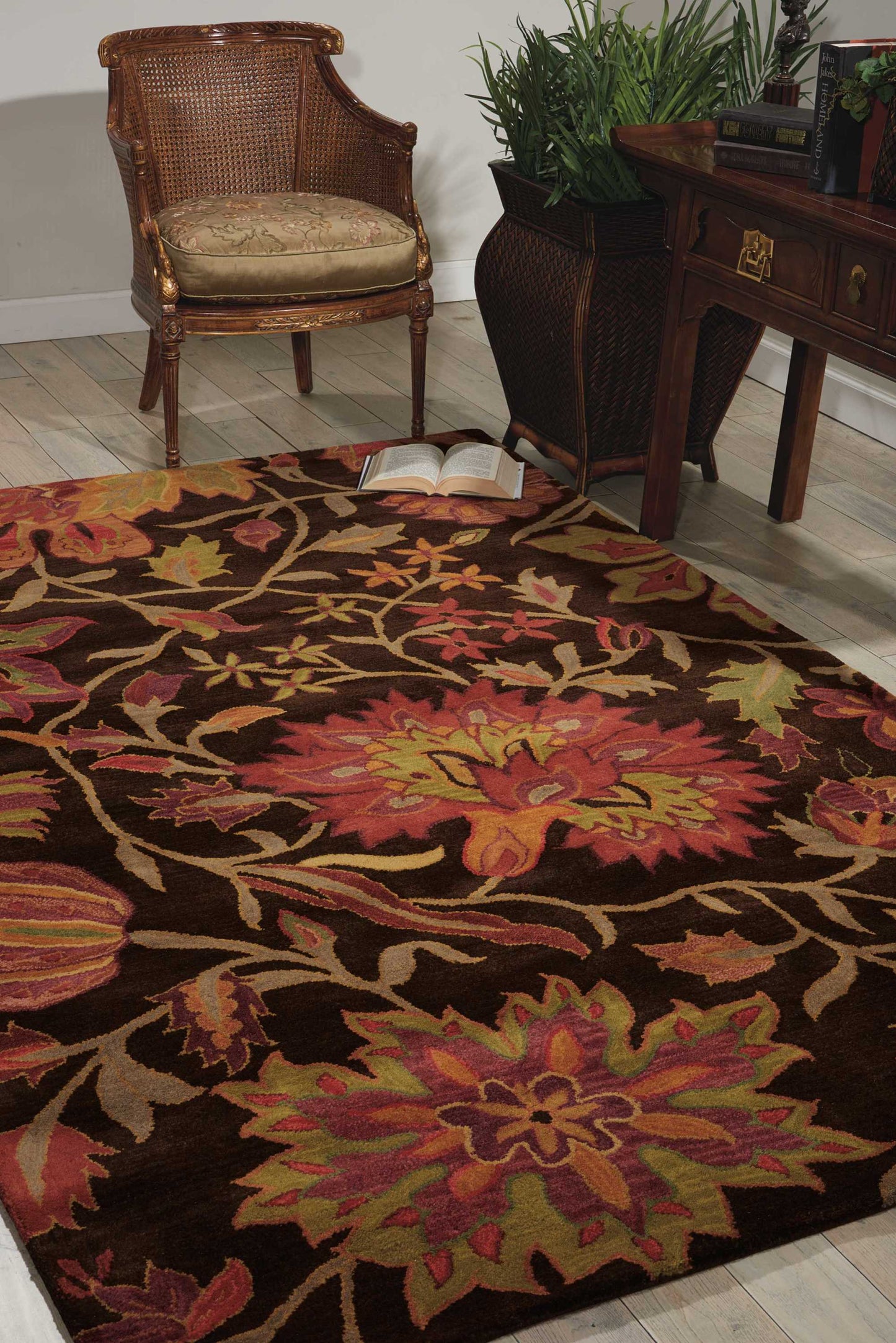 Nourison Home Jaipur  Chocolate  Transitional