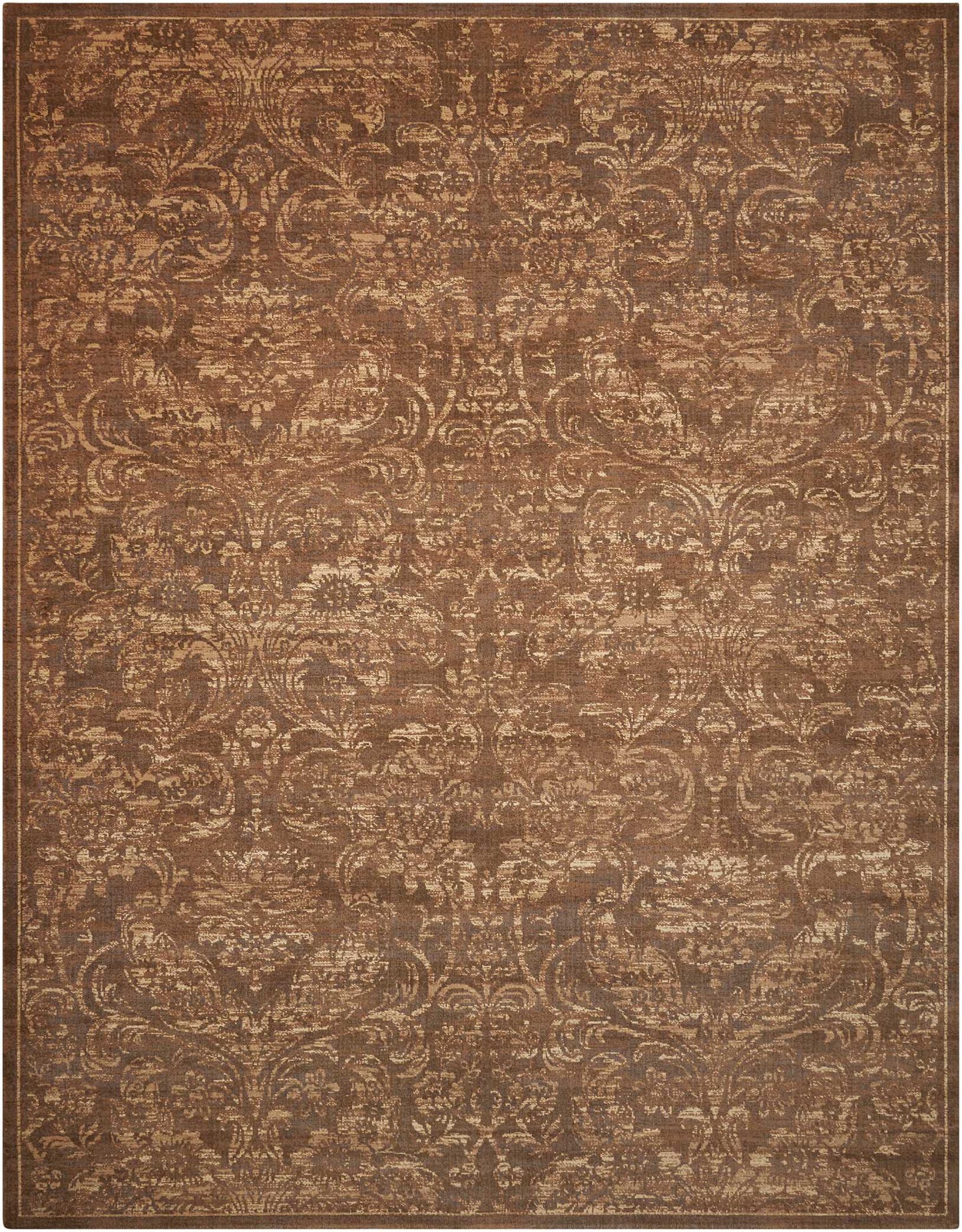 Nourison Home Silken Allure SLK19 Chocolate Traditional Loomed Rug