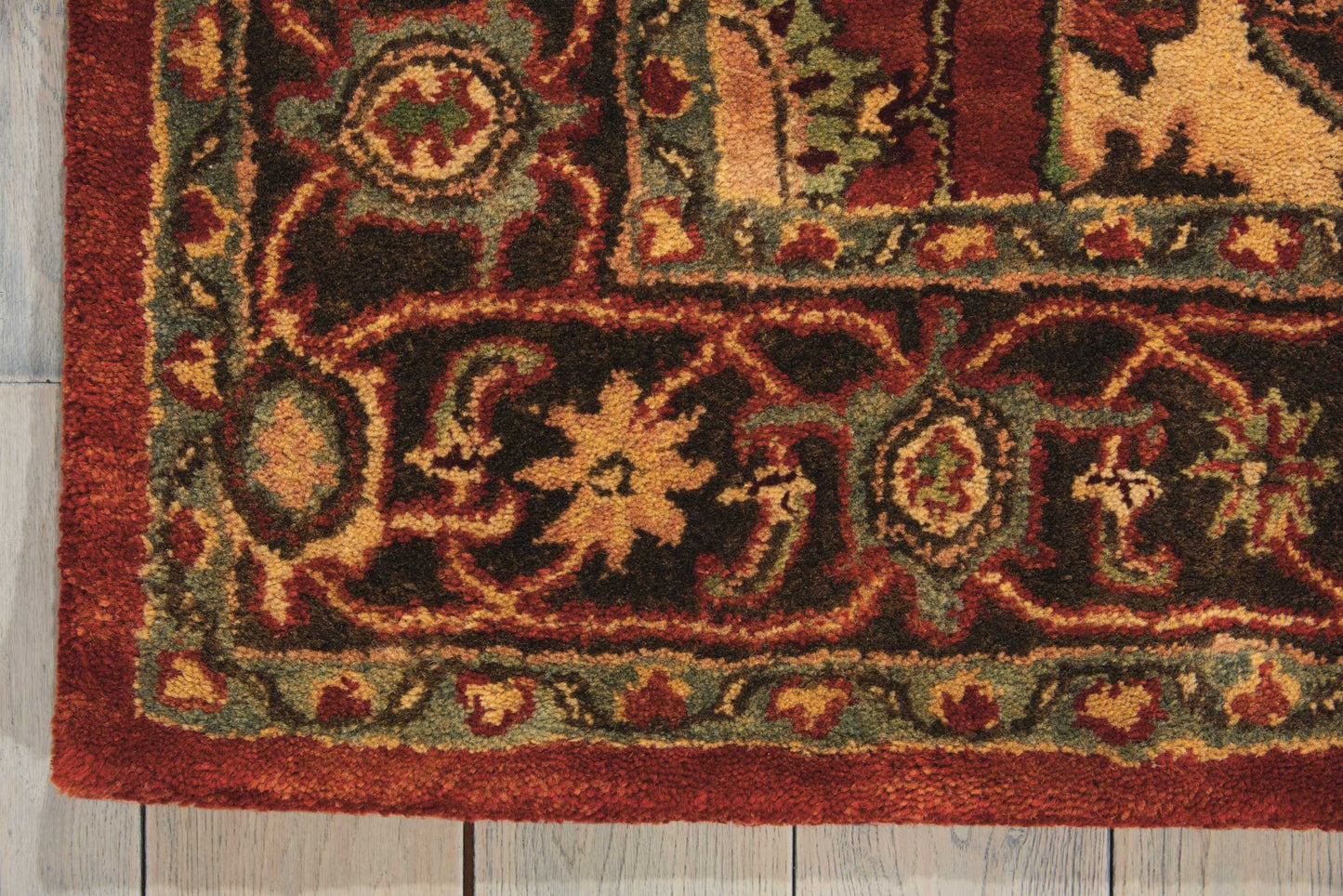 Nourison Home Jaipur  Red  Traditional