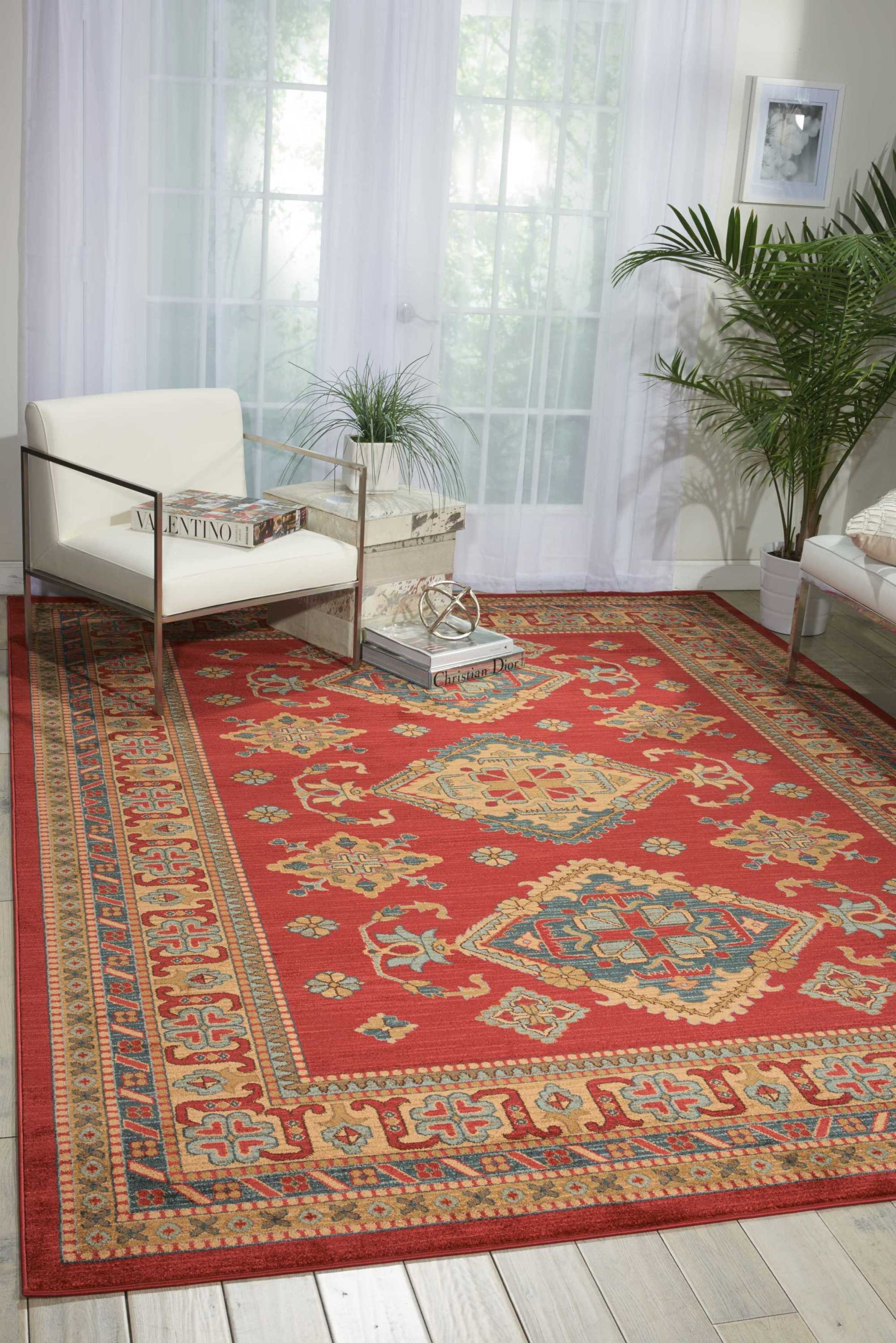 Nourison Home Maymana  Red  Traditional