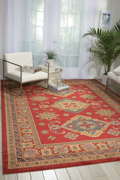 Nourison Home Maymana  Red  Traditional