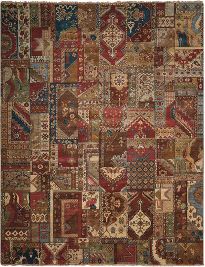 Nourison Home Legend LD05 Multicolor Transitional Knotted Rug