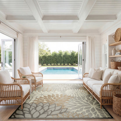 Nourison Home Aloha  Natural  Contemporary