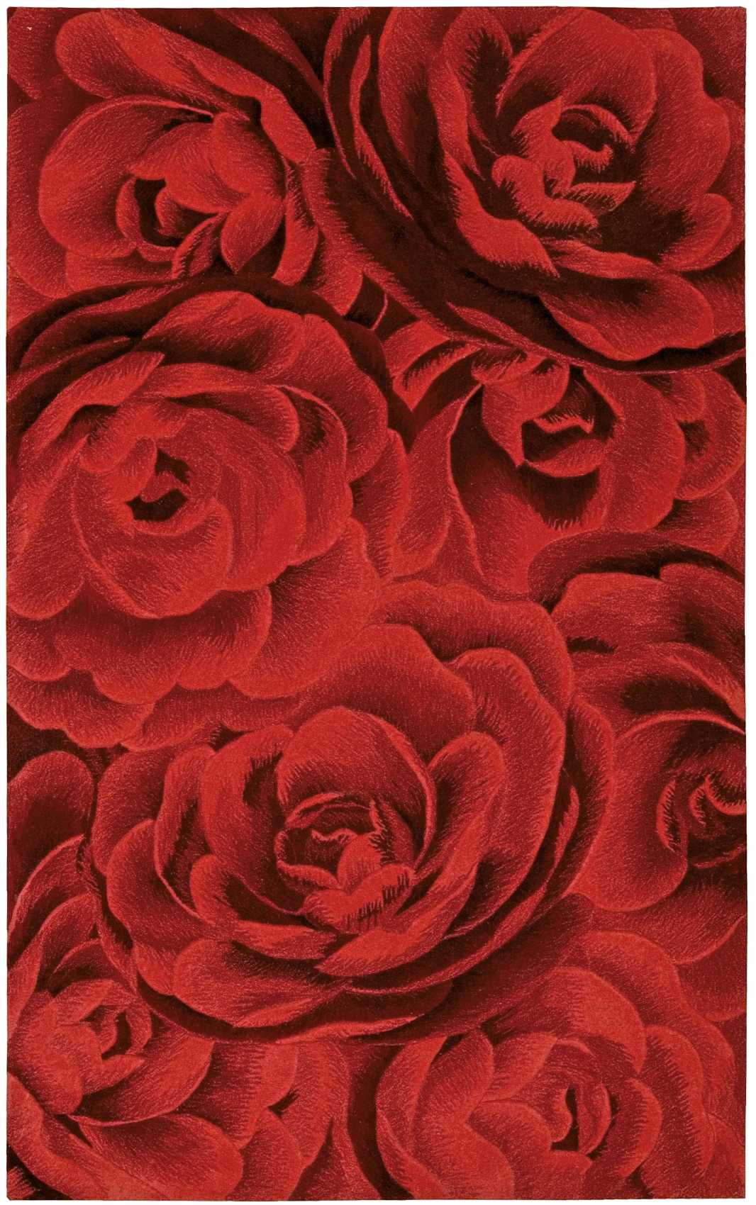 Nourison Home Moda  Crimson  Contemporary