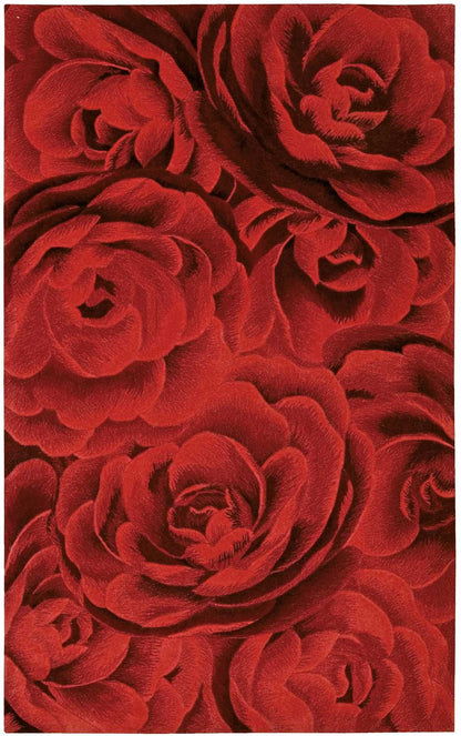 Nourison Home Moda  Crimson  Contemporary