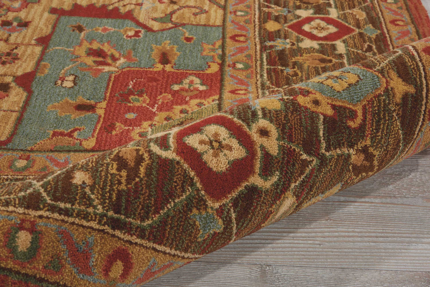Nourison Home Living Treasures  Rust  Traditional