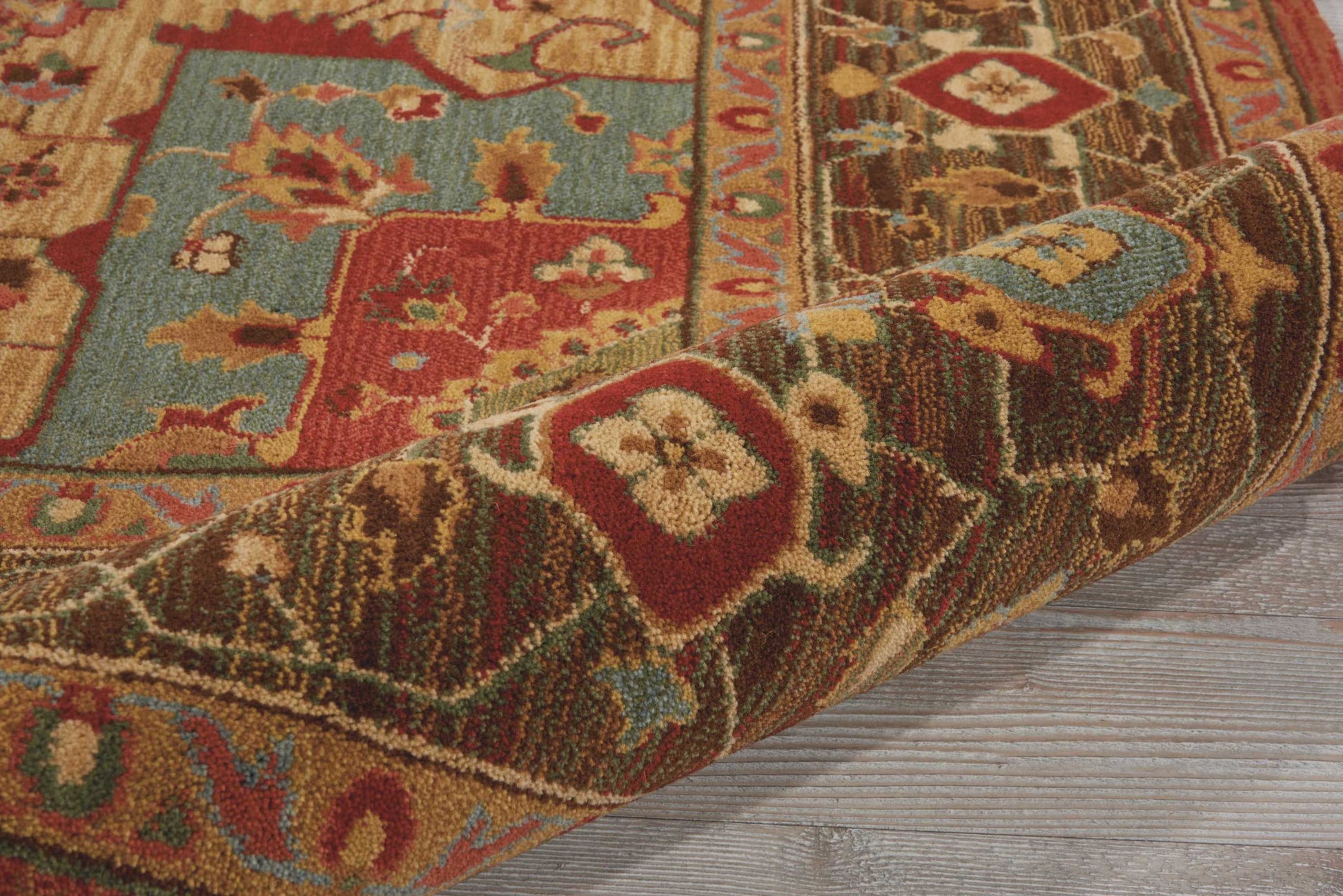 Nourison Home Living Treasures  Rust  Traditional