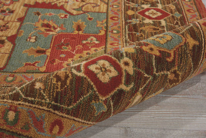 Nourison Home Living Treasures  Rust  Traditional