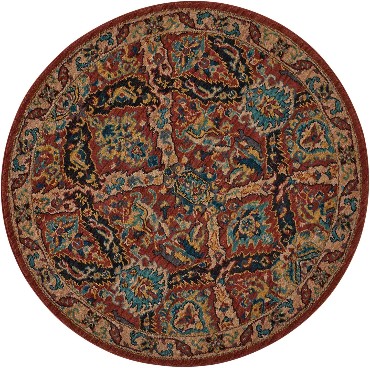 Nourison Home Nourison 2020 NR205 Terracotta Traditional Loomed Rug