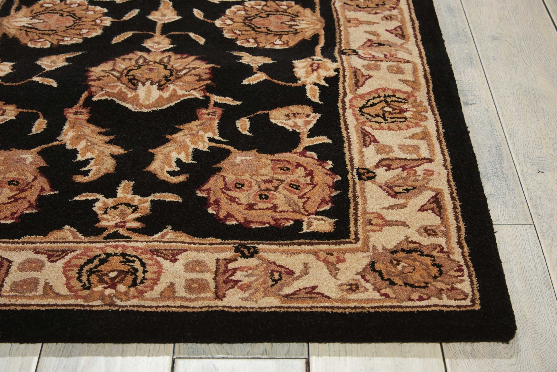 Nourison Home Heritage Hall  Black  Traditional