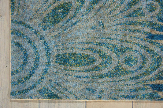 Nourison Home Home & Garden  Blue  Contemporary