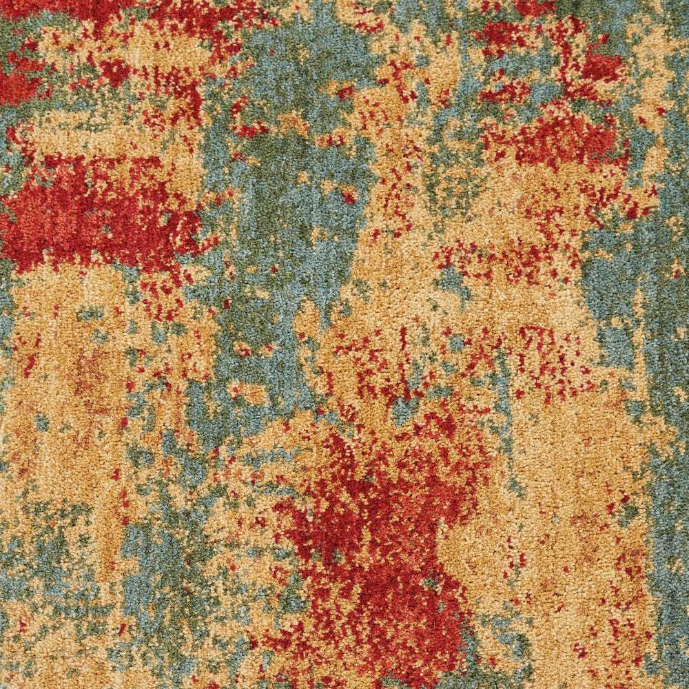 Nourison Home Somerset  Teal Multicolor  Contemporary