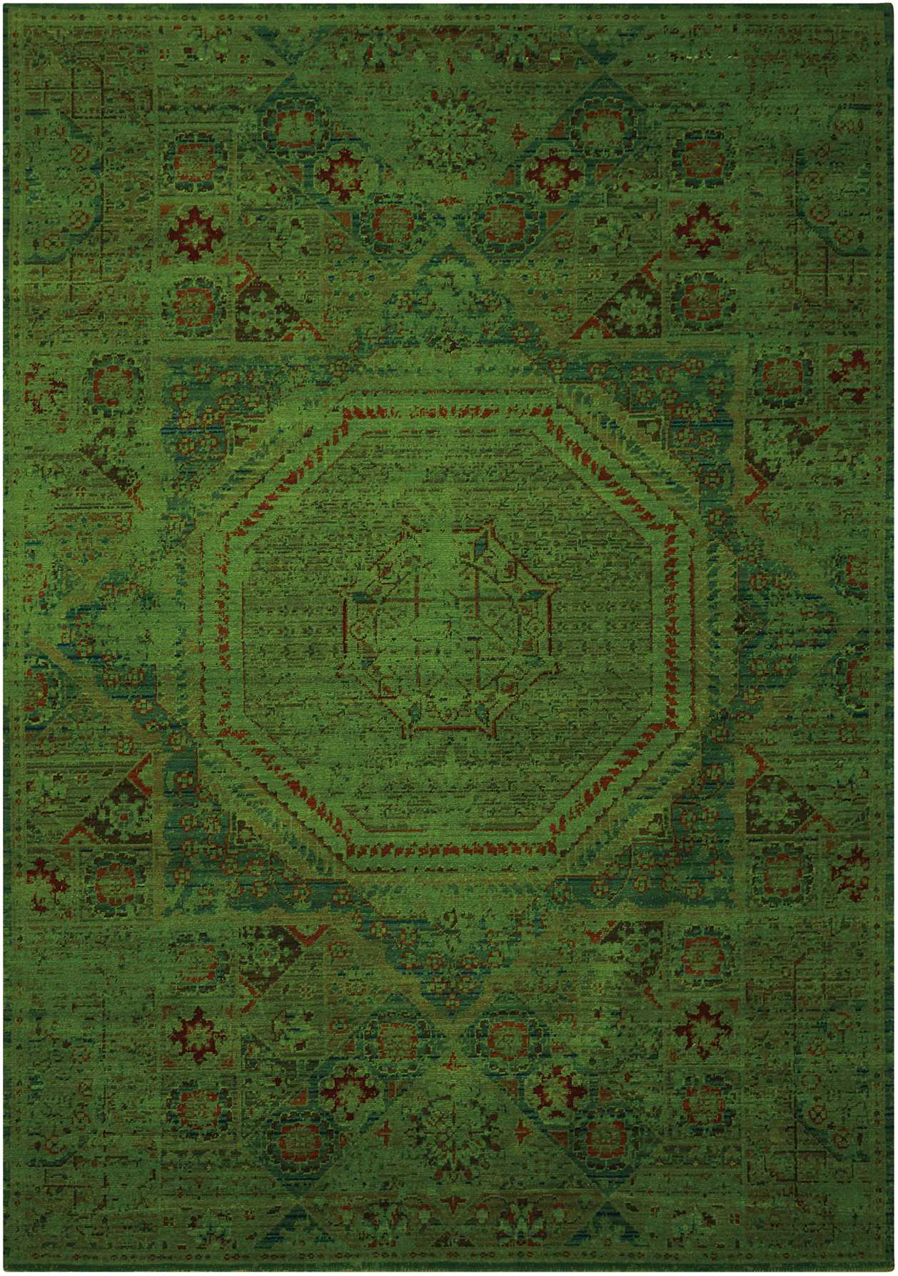 Nourison Home Timeless TML06 Teal Traditional Loomed Rug