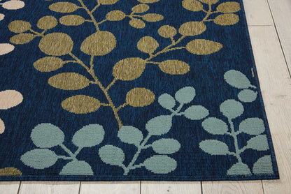 Nourison Home Caribbean  Navy  Contemporary