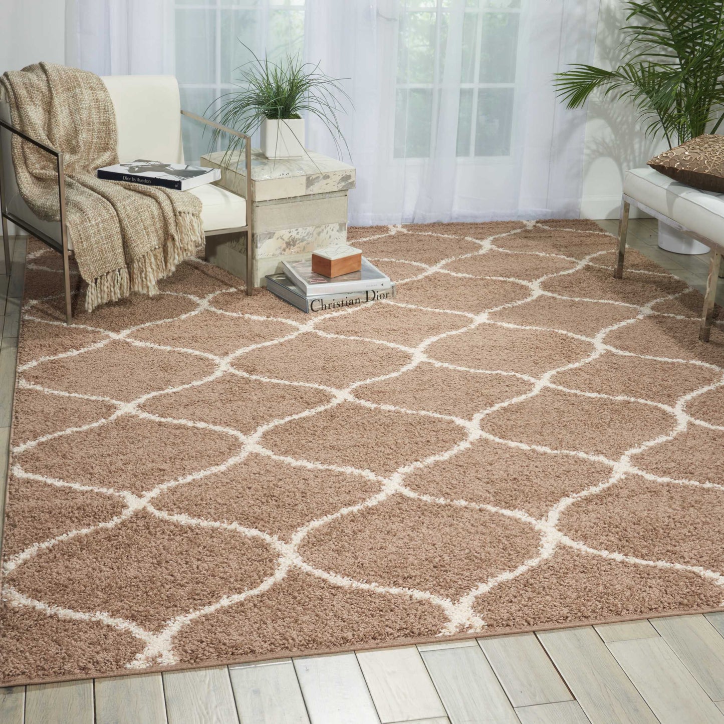 Nourison Home Windsor  Cappuccino  Transitional