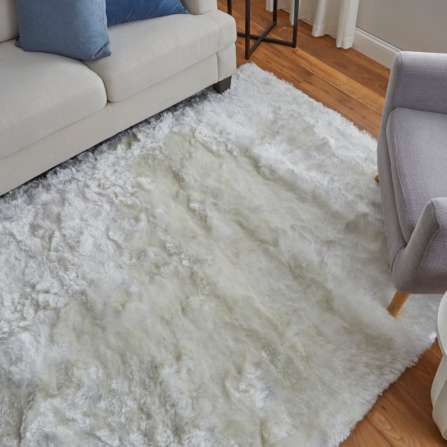 Feizy Indochine 4550F White Transitional Hand Tufted Rug