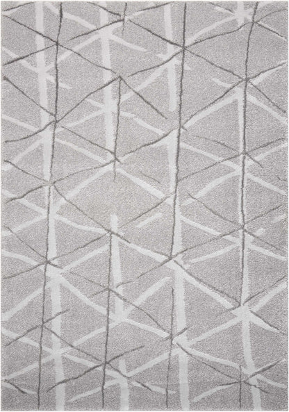 Nourison Home Ingenue KIH33 Silver Contemporary Power-loomed Rug