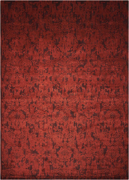 Nourison Home Nightfall NGT03 Brick Contemporary Loomed Rug