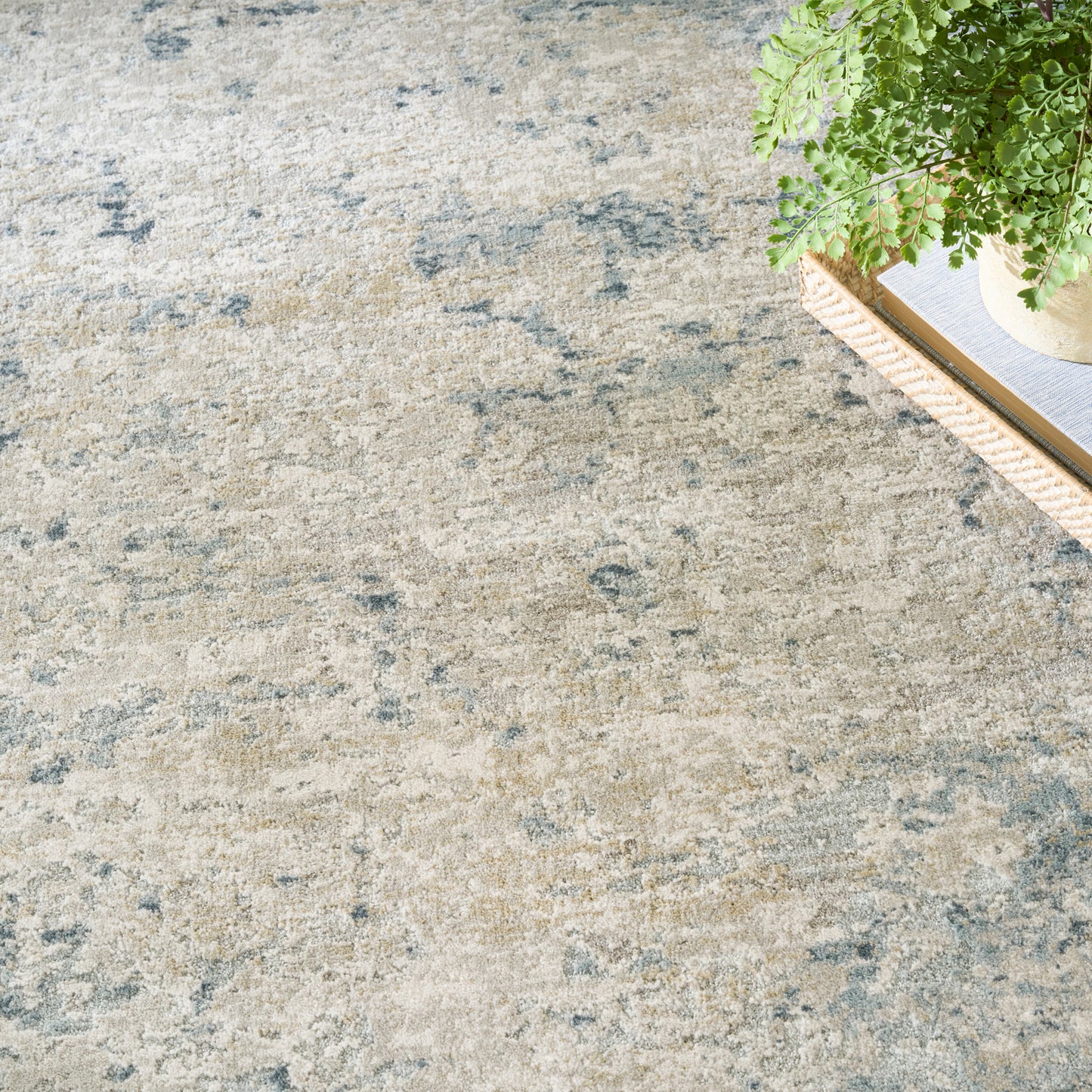 Nourison Home Envy  Blue Silver  Contemporary