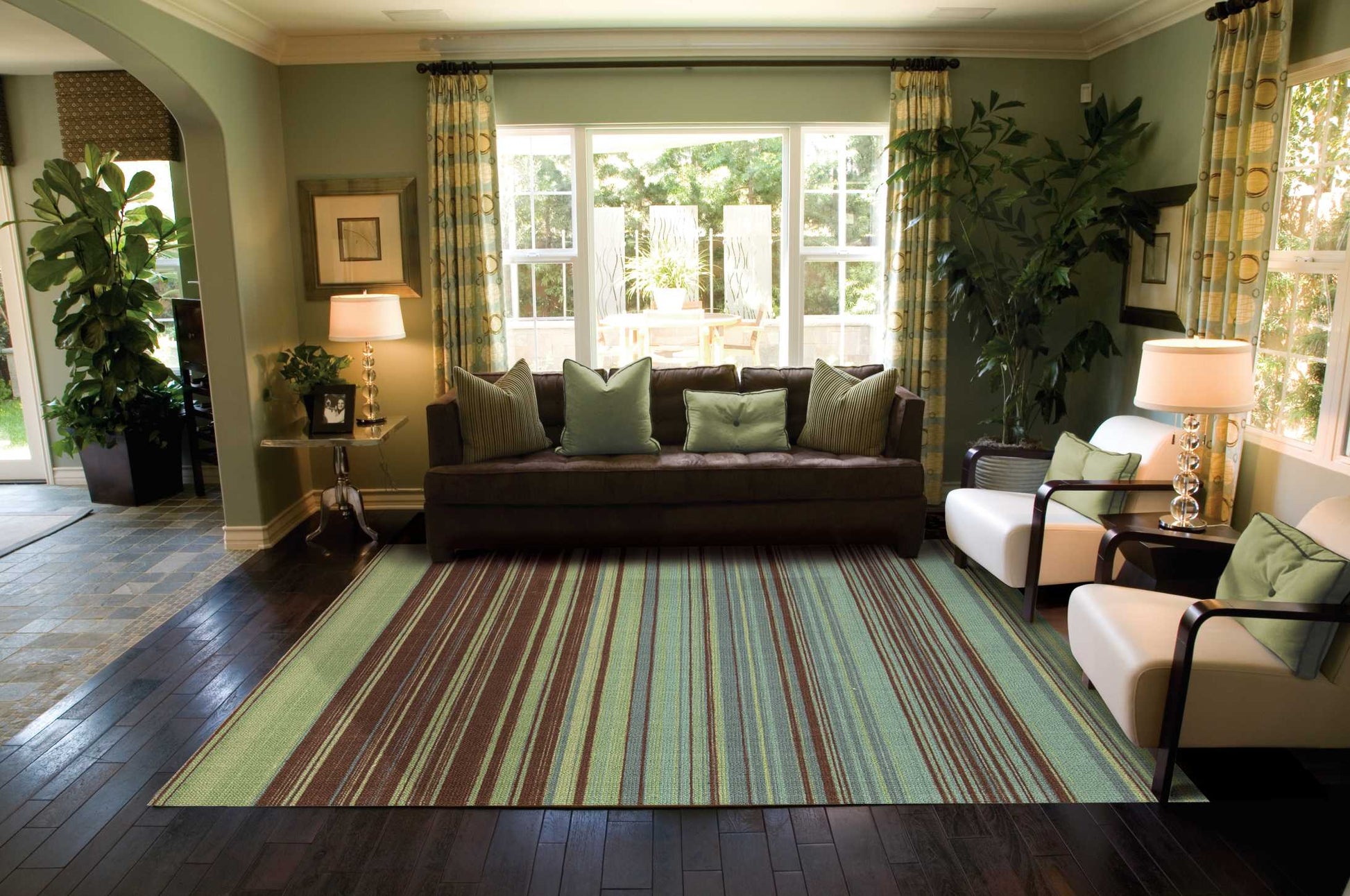 Nourison Home Vista  Blue  Contemporary