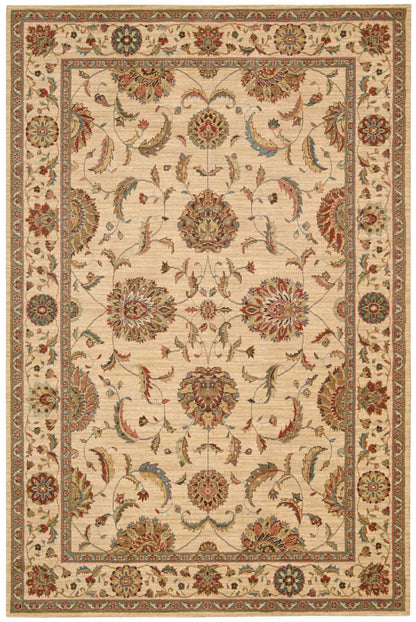 Nourison Home Living Treasures LI04 Ivory Traditional Loom-woven Rug